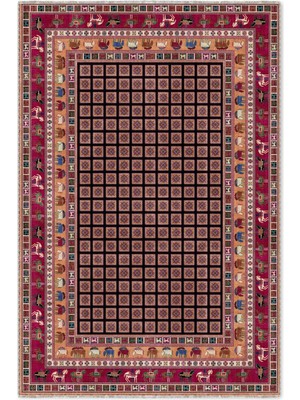 Pastel Home Renkli Pazırık Halısı Tasarım Şönil Halı Kilim Yolluk Kaymaz Yıkanabilir Saçaklı Salon Mutfak