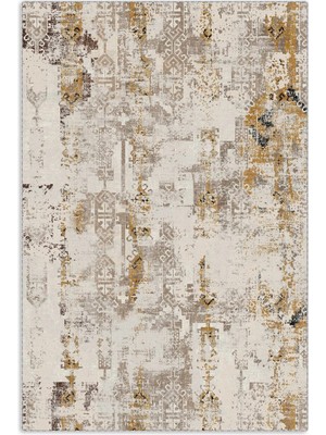 Pastel Home Kaşmir Doku Yumuşak Kaymaz Pamuk Taban Oturma Odası Salon Mutfak Koridor Çocuk Bej Hardal Halı Kilim