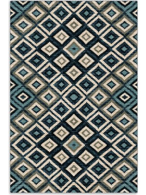 Pastel Home Mavi Anadolu Kilim Modeli Şönil Halı Kilim Yolluk Kaymaz Yıkanabilir Mutfak Kordior Salon