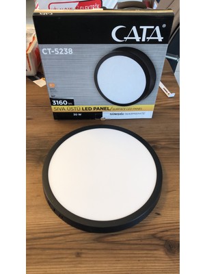 Cata 30W Sıva Üstü LED Panel Siyah Kasa Günışığı
