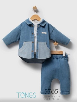 Tongs Baby Tongs Enjoy The Ride 3lü Takım 5765 Mavi