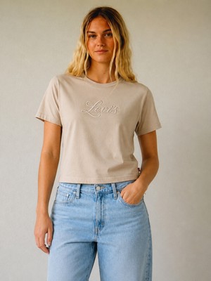 Levi's Kadın Tişört Vıntage Tee Relaxed Fıt Bej - 008C0-0004