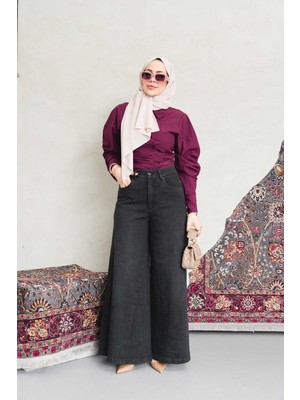 Neways 1162-DENIM Pantolon Etek Füme