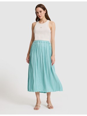 Pierre Cardin Kadın Mint A Kesim Dokuma Etek 50321216-VR237