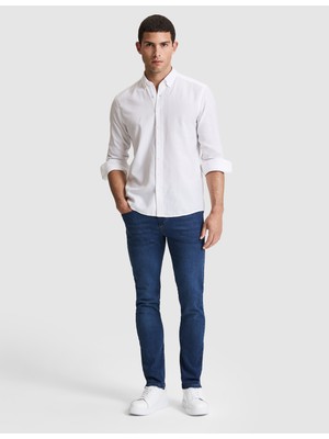 Pierre Cardin Erkek Mavi Slim Fit Jean Pantolon 50327852-VR036