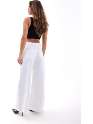 İkales Ikales 7471 Pantolon-Beyaz