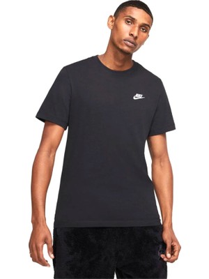 Nike Sportwear Erkek Siyah Sıfır Yaka Tişört  AR4997-013