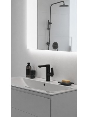 İdeal Standart CERAFİNE YÜKSEK GÖVDE LAVABO BATARYASI MAT SİYAH (BC555XG)