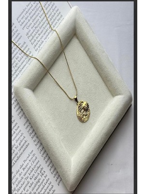Kadın Kolye Asimetrik Güneş Yüz Pinterest Kararmaz Kolye