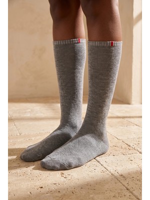 Bony Socks Kadın Grimelanj Renkli Famliy Basic Dizaltı Çorap