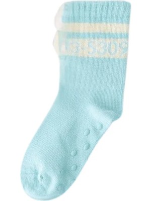 Bony Socks Çocuk Sayı Desenli Soket Çorap Açık Mavi