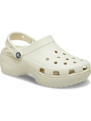 Crocs Kadın Marka Logolu Rahat Günlük Kullanım Bej Terlik 206750-2Y2