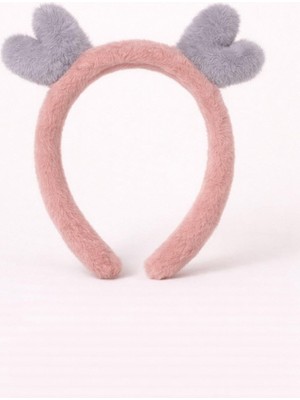 Bony Socks Kalp Aksesuarlı Çocuk Taç Koyu Pembe