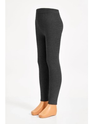 Bony Socks Içi Havlu Çocuk Tayt Antrasit/gri-Melanj.