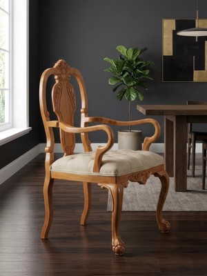 Gazzini Furniture Versay Fransız Still Klasik Ahşap Berjer
