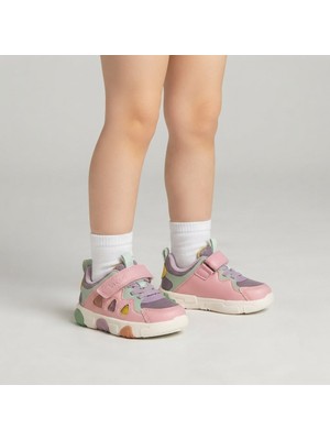 Vicco Işıklı Fileli Hafif Rahat/konforlu Ortopedik Taban Ayak Destekli Esnek Çocuk Sneaker Spor Ayakkabı