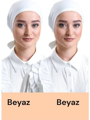 ALDAIYR 2 Adet Düz Dikişsiz Penye Bone