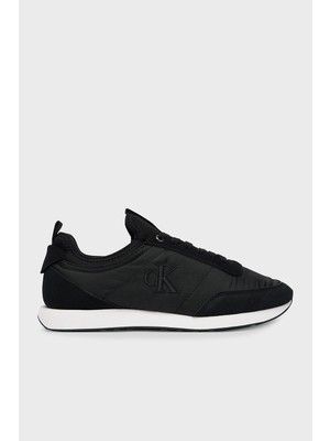 Calvin Klein Logolu Deri Bağcıklı Sneaker Ayakkabı YM0YM01414BEH Erkek Ayakkabı YM0YM01414 Beh