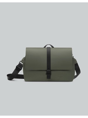 Gaston Luga Splash Crossbody Large 14" Çanta - Zeytin Yeşili