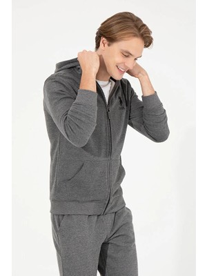 U.S. Polo Assn. Erkek  Kapüşonlu Örme Hırka 50253132-VR033