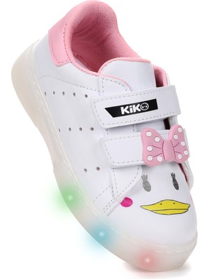 Kiko Kids Bart Cırtlı Işıklı Kız Çocuk Spor Ayakkabı