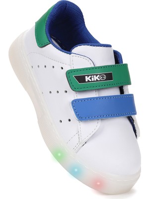 Kiko Kids Royzo Cırtlı Işıklı Erkek Çocuk Spor Ayakkabı