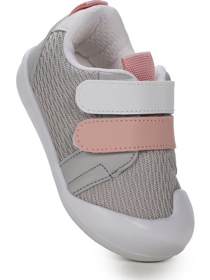 Kiko Kids Textile İlk Adım Cırtlı Kız Bebek Spor Ayakkabı