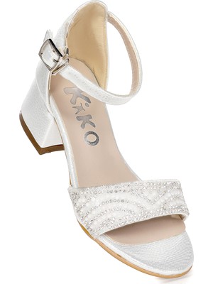 Kiko Kids Heidi Vakko Günlük Kız Çocuk 3 Cm Topuklu Sandalet Abiye Ayakkabı