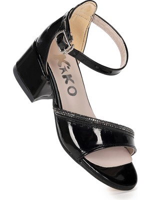 Kiko Kids Elos Rugan Günlük Kız Çocuk 4 Cm Topuklu Sandalet Ayakkabı