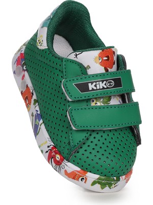 Kiko Kids Perforated Cırtlı Işıklı Erkek Bebek Spor Ayakkabı