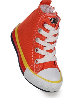 Kiko Kids Tinna Bağcıklı Erkek Bebek Boğazlı Keten Spor Ayakkabı