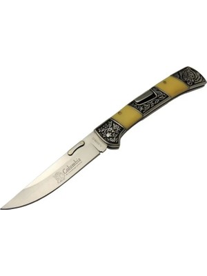 Mudanis A 3159 C Kamp Çakı 24 cm - Işlemeli Sedef Saplı, Kemerlikli