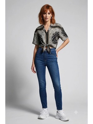Levi's Kadın 721 Yüksel Bel Skinny Fit Kadın Jean PANTOLON-0421