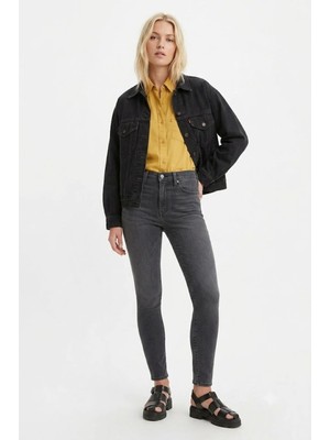 Levi's 721 Yüksel Bel Skinny Fit Dar Paça Ince Esnek Kumaş Kadın Jean Pantolon Füme Gri -0598
