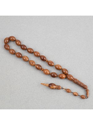 Lapisdo Kuka Usta Işi Imzalı Özel El Işi Oyma Imame ve Hitame Bilek Boy Beyzi Kesim 11X16MM Tesbih