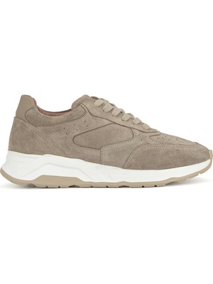 Ziya, Erkek Hakiki Deri Sneaker 1631026Z10402 Kum