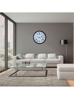 Gees Global Premium Siyah Roma 52 x 52 cm Duvar Saati