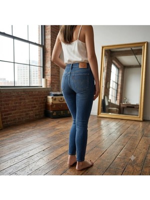 Levi's esnek kumaş Mile High Super Skinny Jean Pantolon-0235