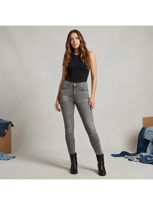 Levi's Esnek ve Pamuklu Tayt Formunda Mile Yüksek Bel Süper Skinny Jeans Kot PANTOLON-0225