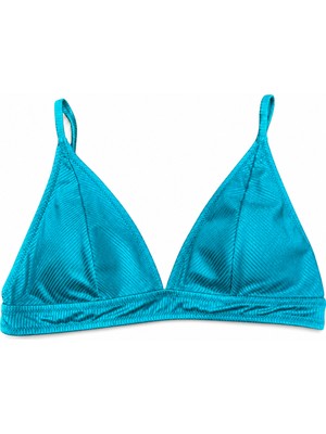 Eros Büyük Beden Geniş Üçgen Kesim Ayarlanabilir Askılı Kadın Bikini Üst