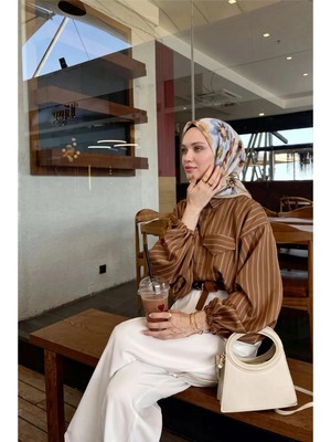 Silk Home Soft Eşarp Fleur Haki