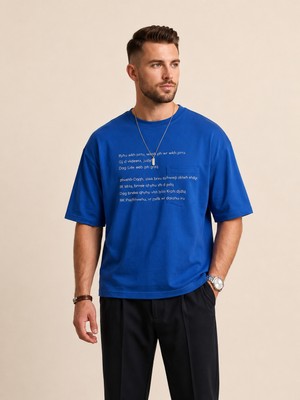 Vigoss Jeans VIGOSS ACTION OWERSIZE CEPLİ ERKEK T-SHIRT 62673-30013