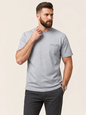 Vigoss Jeans VIGOSS ACTION YAĞLI BOYAMA ERKEK T-SHIRT 62907-30226