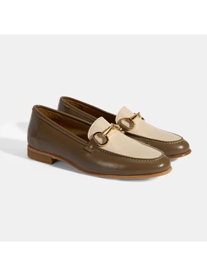 Desa Vizon Kadın Metal Aksesuarlı Slip-On Rugan Loafer
