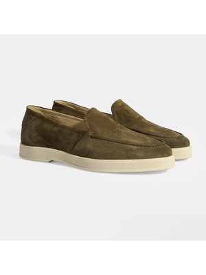 Desa Peraleda Haki Erkek Slip-On Süet Loafer