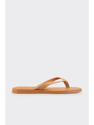 Elle Camel Deri Kadın Sandalet
