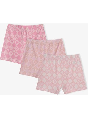Penti Kız Çocuk Princess Print Yıldız Desenli Pamuklu 3'lü Boxer