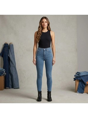 Levi's tayt esnekliğinde Mile High Super Skinny Kadın Jean Pantolon - 0223