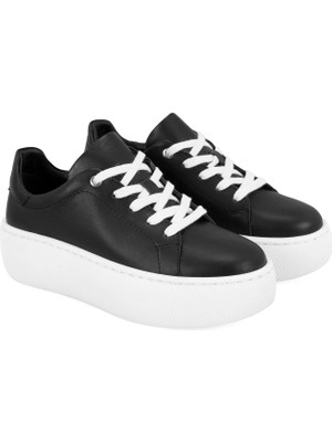 Desa Kadın Siyah Deri Sneaker