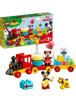 LEGO® DUPLO Disney TM Mickey ve Minnie Doğum Günü Treni 10941 - 2 Yaş & Üzeri Çocuklar için Eğitici Oyuncak Yapım Seti (22 Parça)